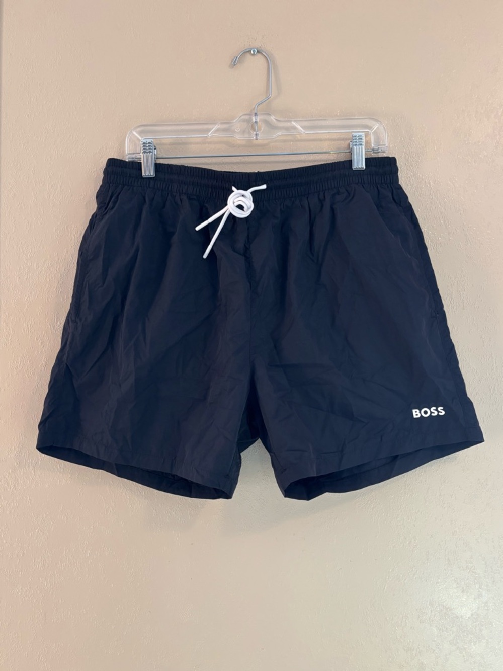NWT BOSS by Hugo Boss Men's Lee Drawstring 5.3" Swim Trunks sz XL